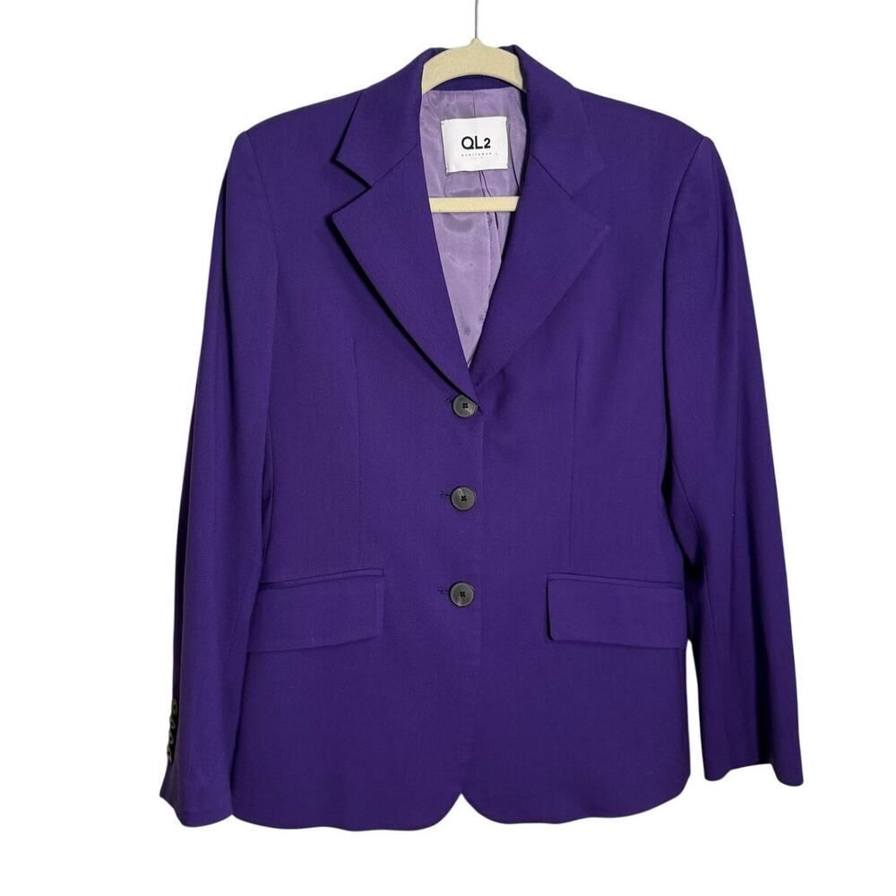 QL2 Quelledue Dorothy Wool Blazer Made in Italy Women’s Sz. 44 (US M)